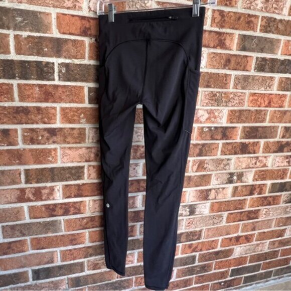 Lululemon Speed Up leggings Women Two Long Pockets Black Pants Size 4 EUC - Picture 13 of 15